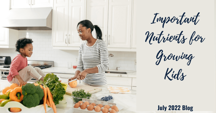 Importance of nutrient-rich foods for children's growth